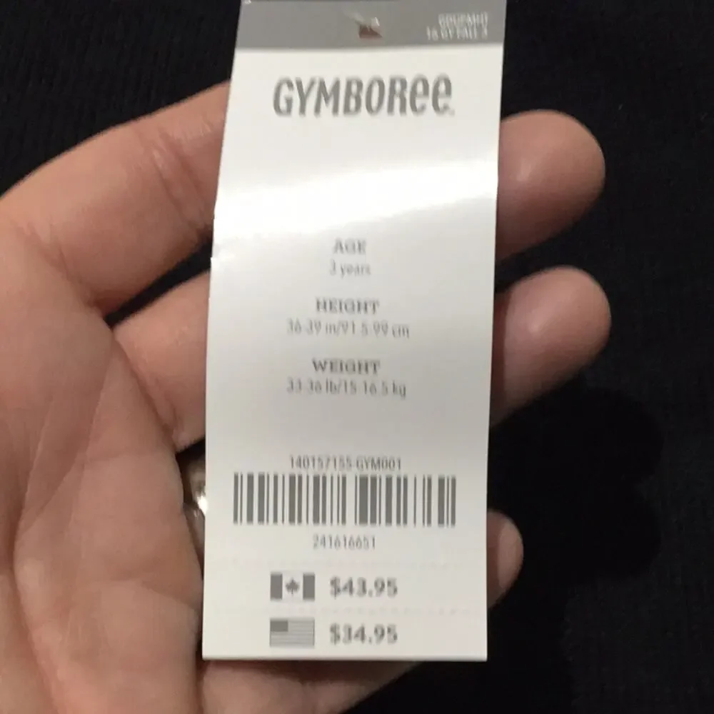 Gymboree 3t black